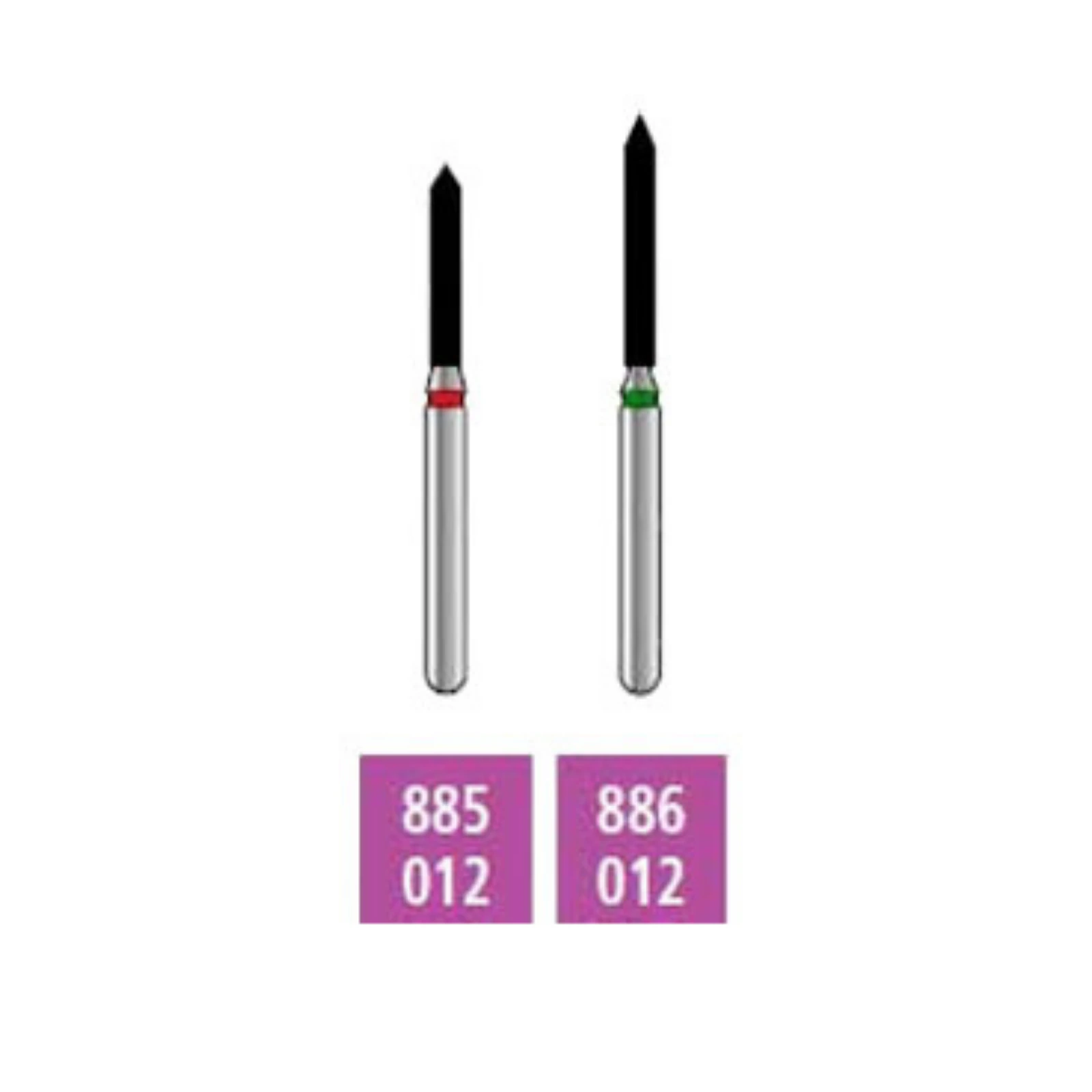 Alpen x1 Single-Use Diamond Bur FG #886 Beveled Cylinder, Coarse, 1.2mm, 25/Pk, X886C012