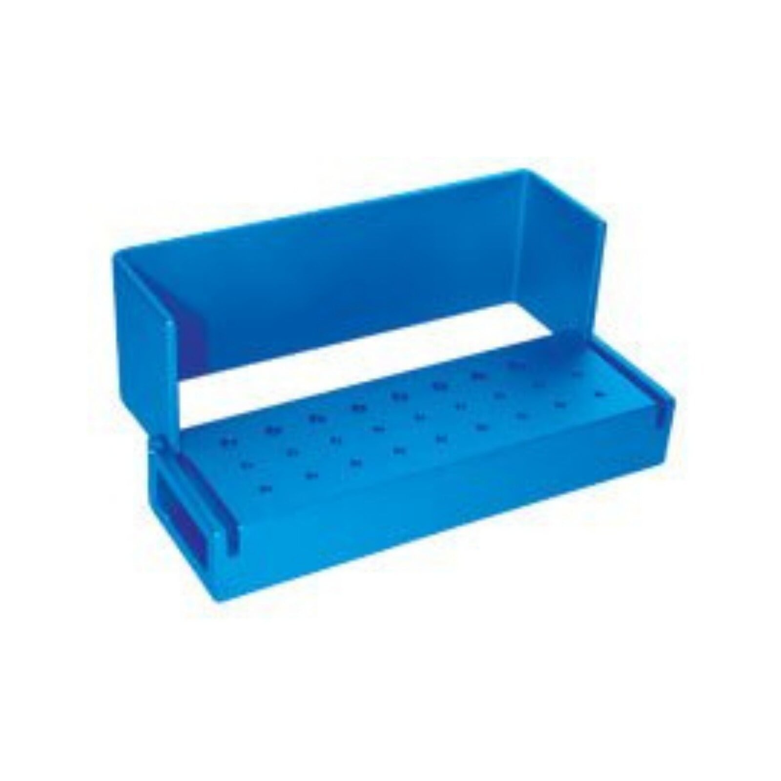 Kerr AXIS Bur Block 18FG/9RA, 27-Hole, Blue Anodized Aluminum, Autoclavable, AB110-1U