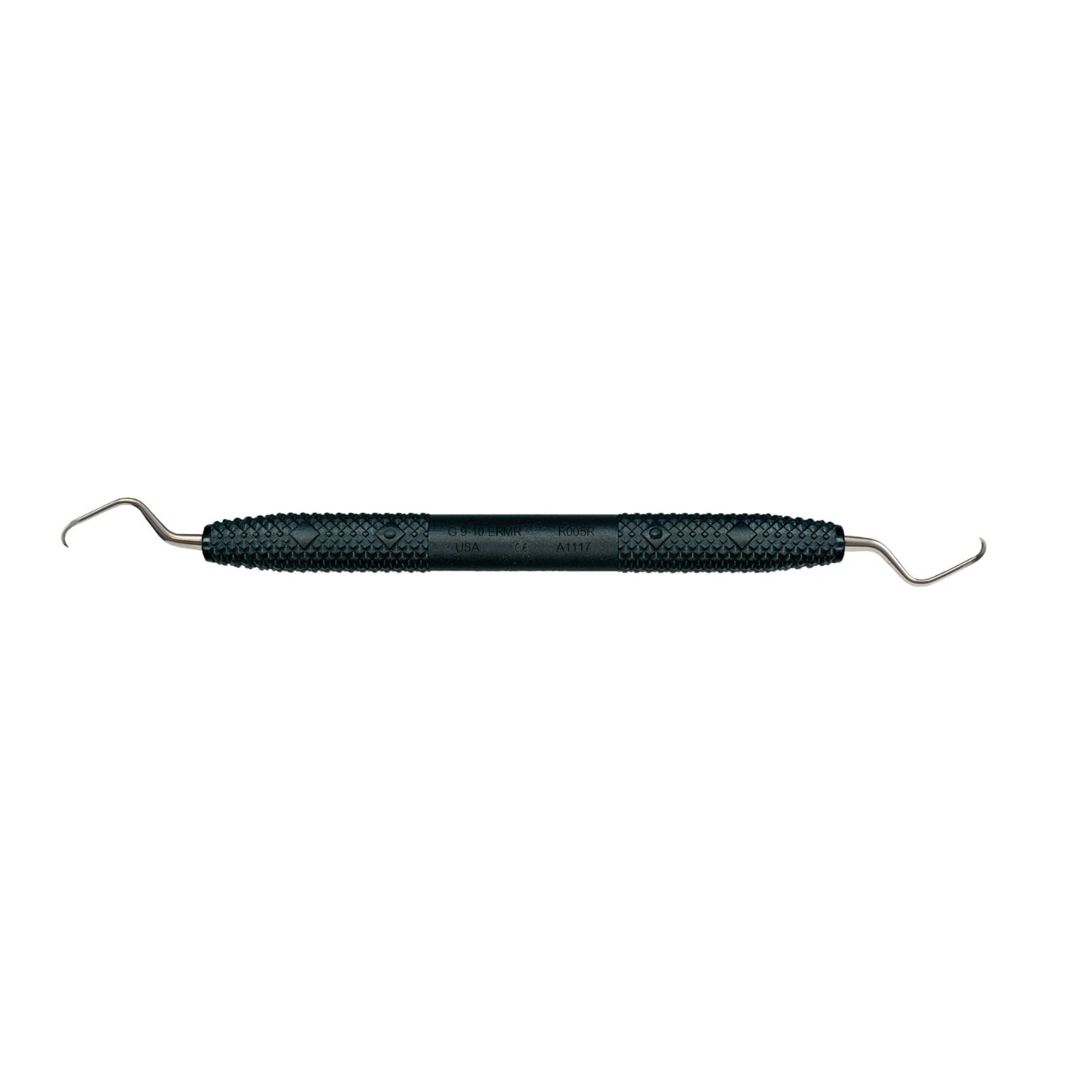 Amazing Gracey™ Curette #9/10, Rigid, Extended Reach Mini, Black Resin Handle, Double End, R005R