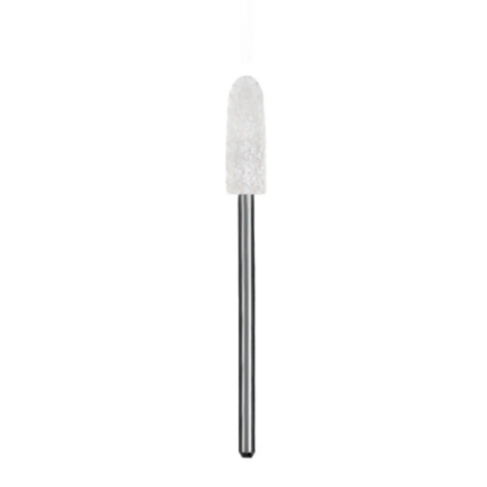 Dedeco Acrylic Trimmer, White, Shape #113, Medium Grit, HP 3/32" (2.35mm) Shank, 5/Box