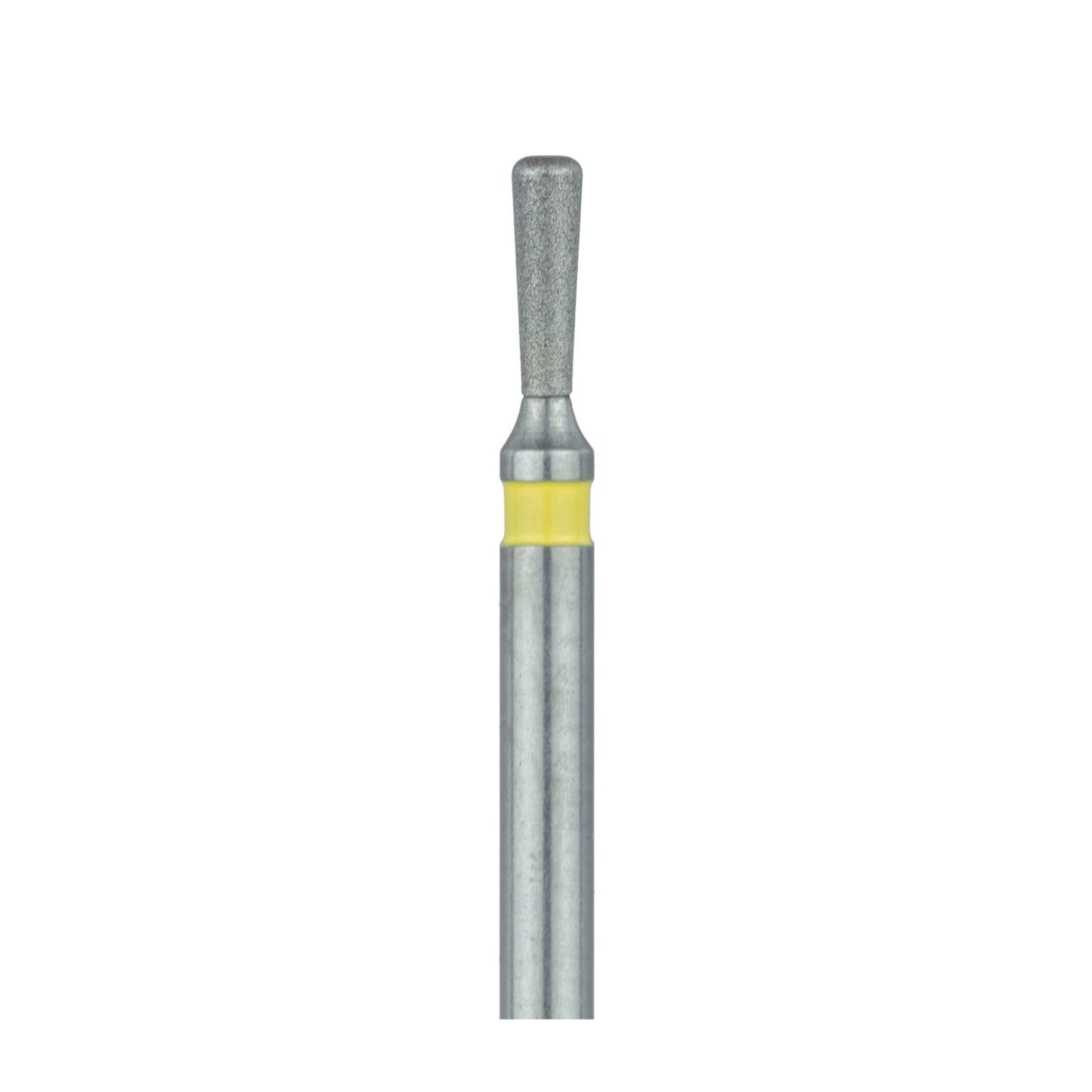 Meisinger 808LC-012-FG Extra Fine Diamond Bur, Long Pear, Friction Grip, 1.2 mm, 5/Pk