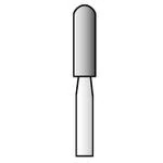SS White Revelation Diamond Bur 880-021C, Coarse, Round End Cylinder, Friction Grip, 2.1 mm, 5/Pk