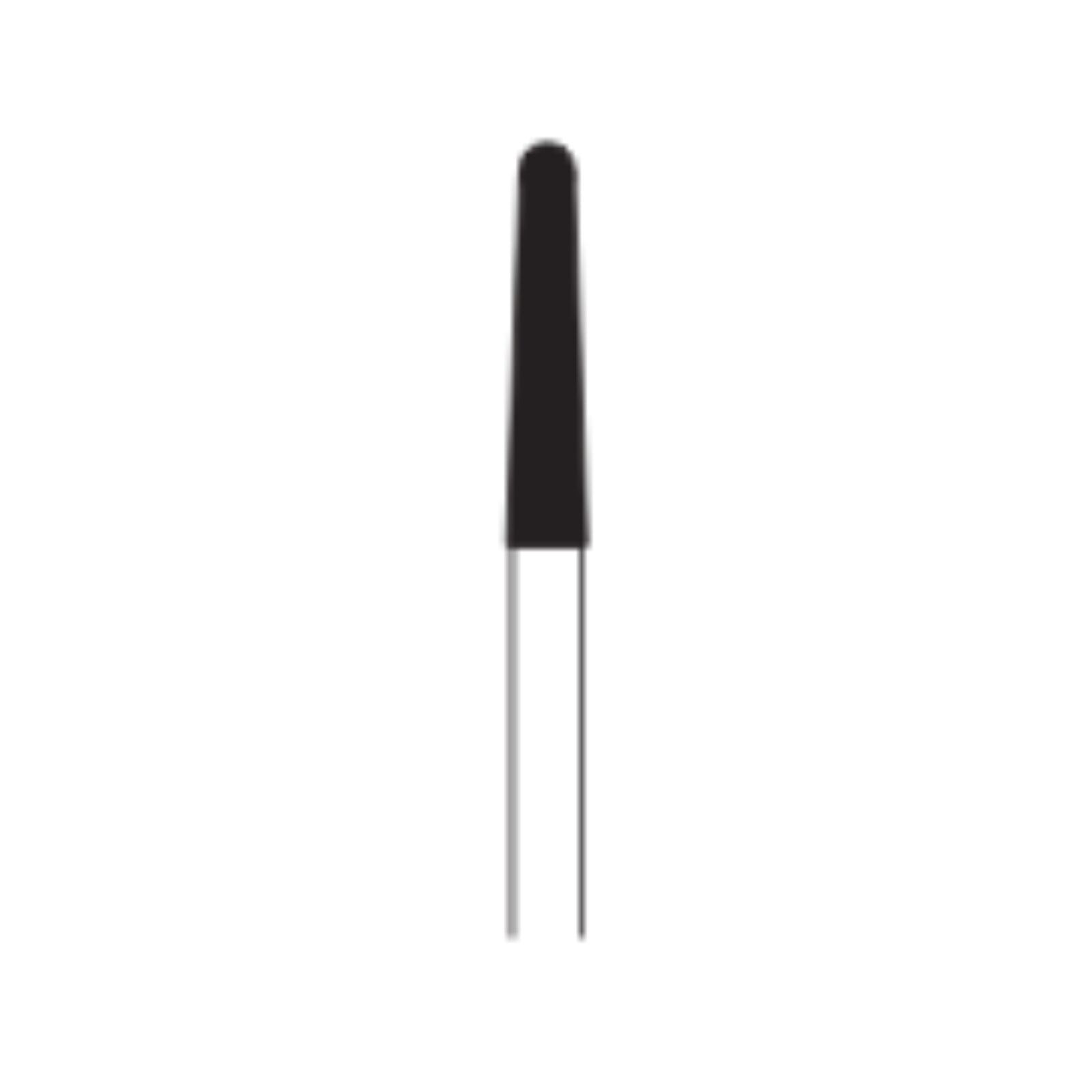 Long Round End Taper Diamond Bur 856L-018M, 6/Pk