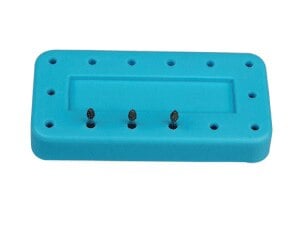 Kerr Bur Block Magnetic 14 Hole Seafoam