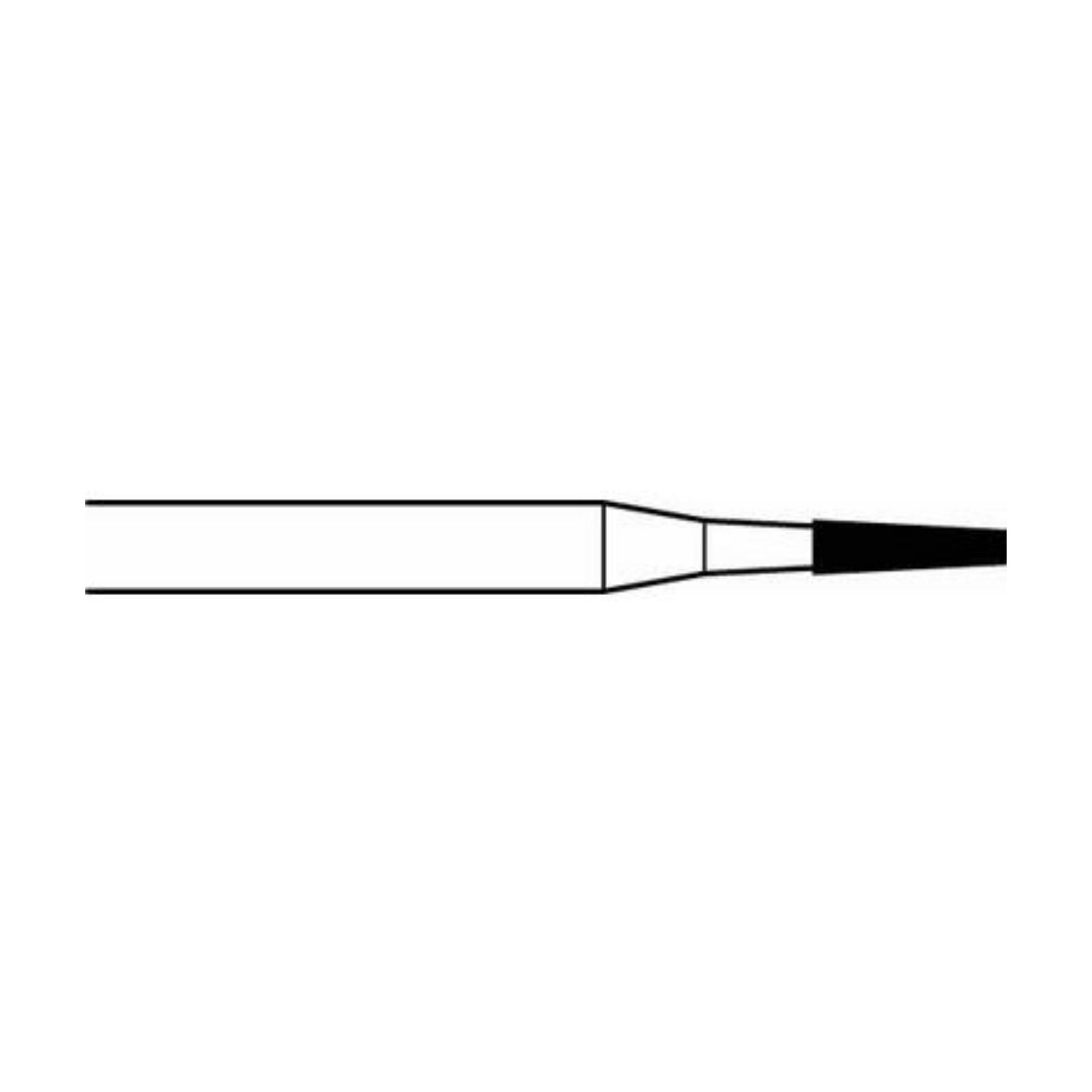 Midwest Once Sterile Carbide Bur, FGOS 151L-Z, Tapered Fissure, 1.6 mm, 10/Pk, 319252