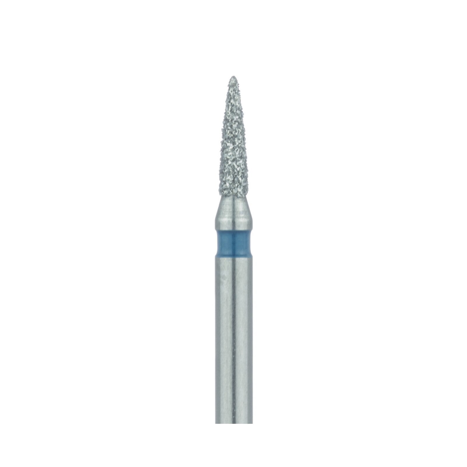 Meisinger 861-012-HP Multi-Use Diamond Bur, Flame Shape, 1.2 mm Head, Medium Grit, HP Shank, 5/Pk
