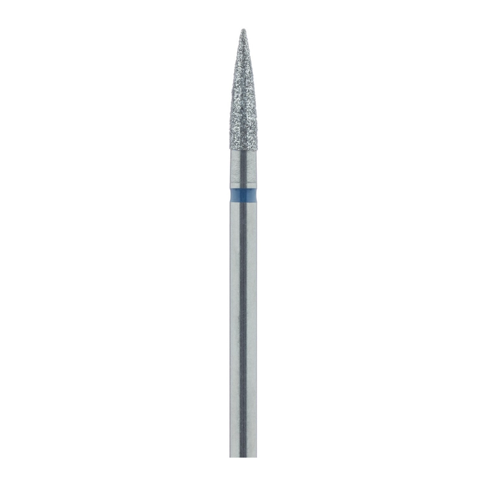 Meisinger 863-025-HP Medium Grit Flame Diamond Bur, HP Handpiece, 2.5 mm Diameter, 10 mm Working Length, 5/Pack