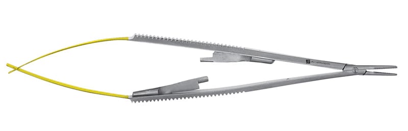 Castroviejo Needle Holder, 5.75" Carbide Tip, Stainless Steel