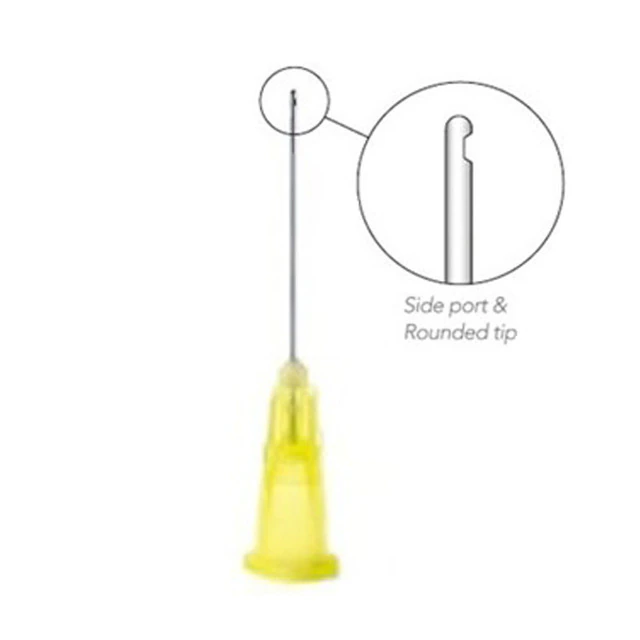 OptiProbe Needle Tips, 27 Gauge Side-Port, Yellow, 100/Pk