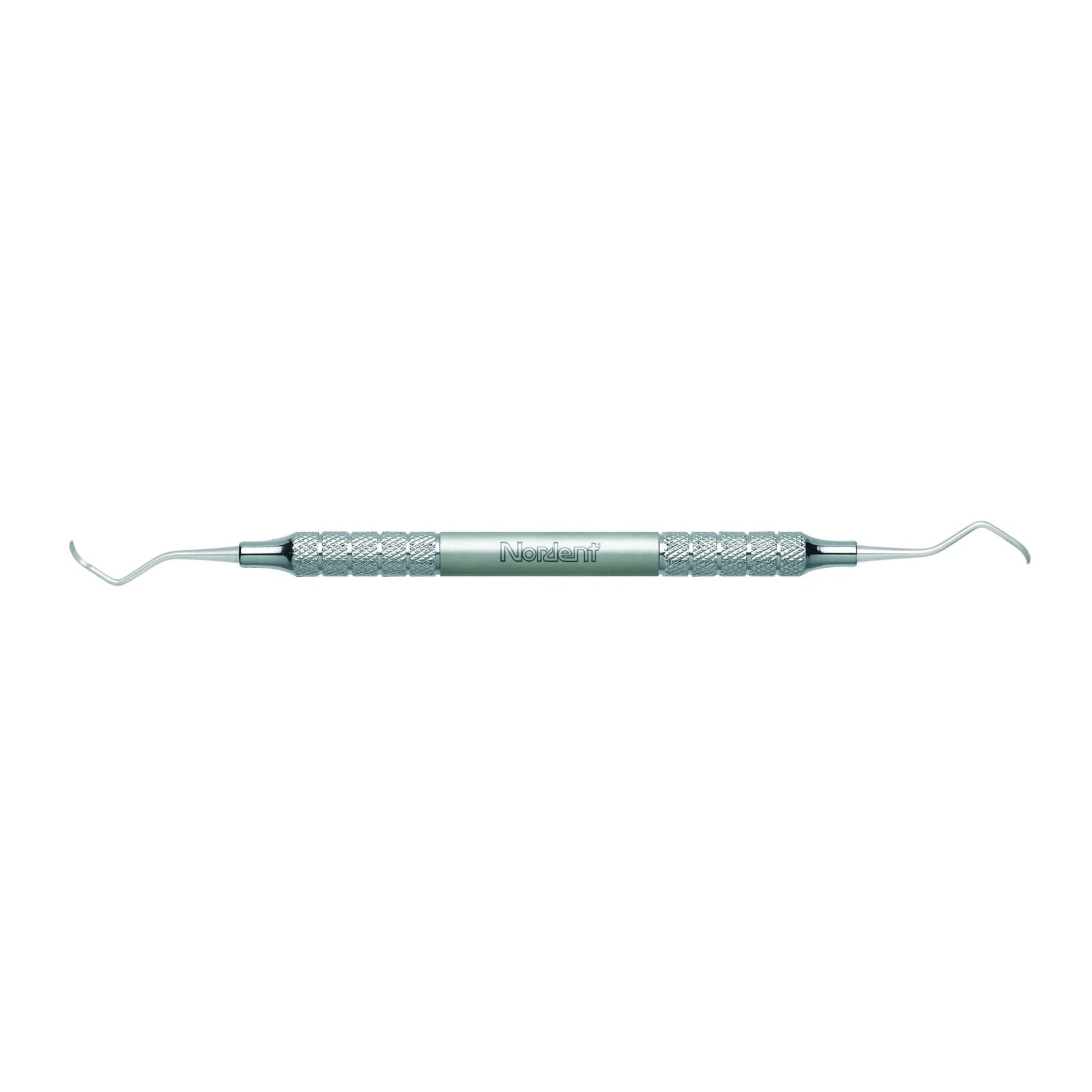 Nordent Relyant #6 Handle Goldman Fox #3 Double-Ended Universal Curette, Stainless Steel