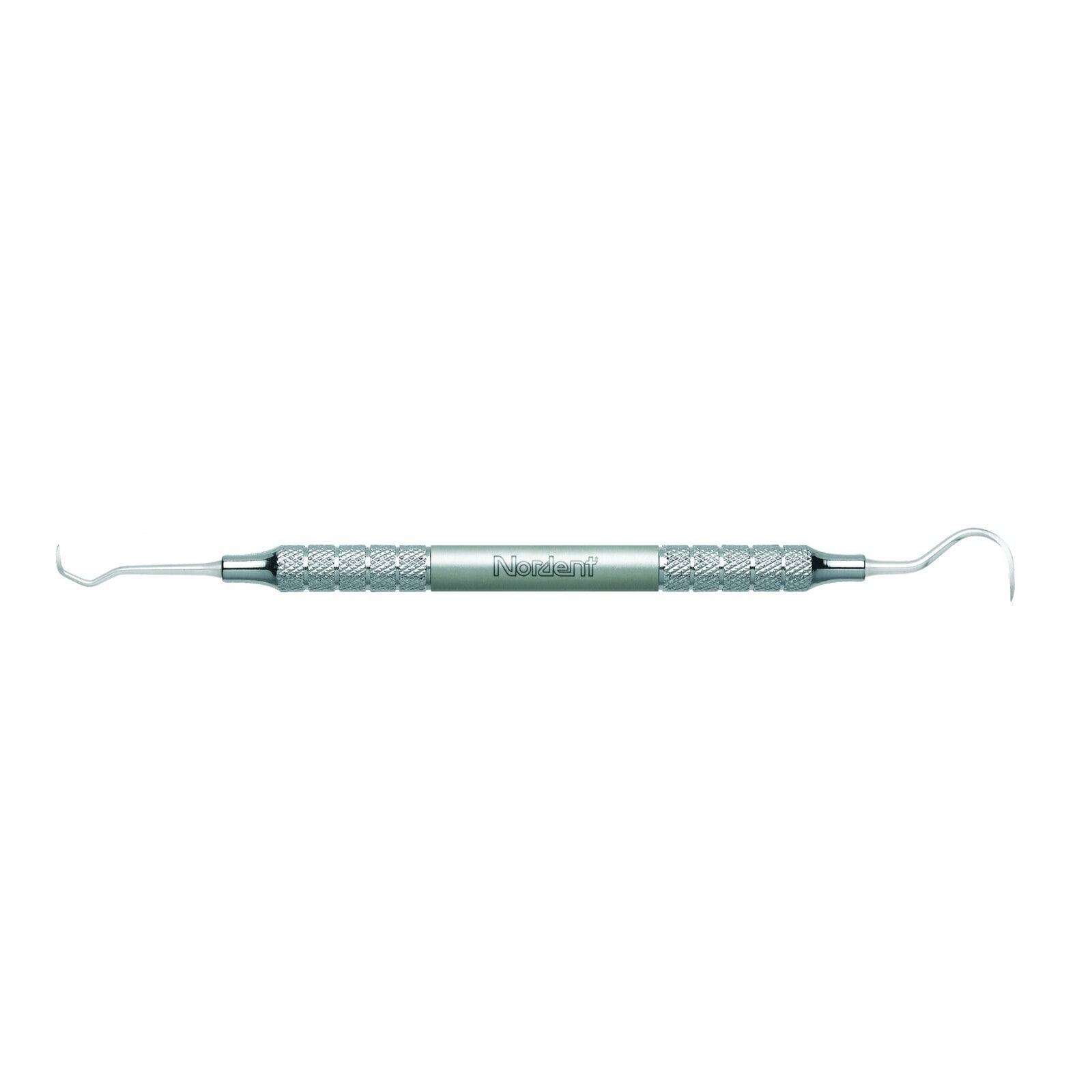 Nordent Relyant Double-Ended Scaler, Anterior Jacquette #1S / Sickle Towner U15 (U15-33), #6 Handle, 440A Stainless Steel