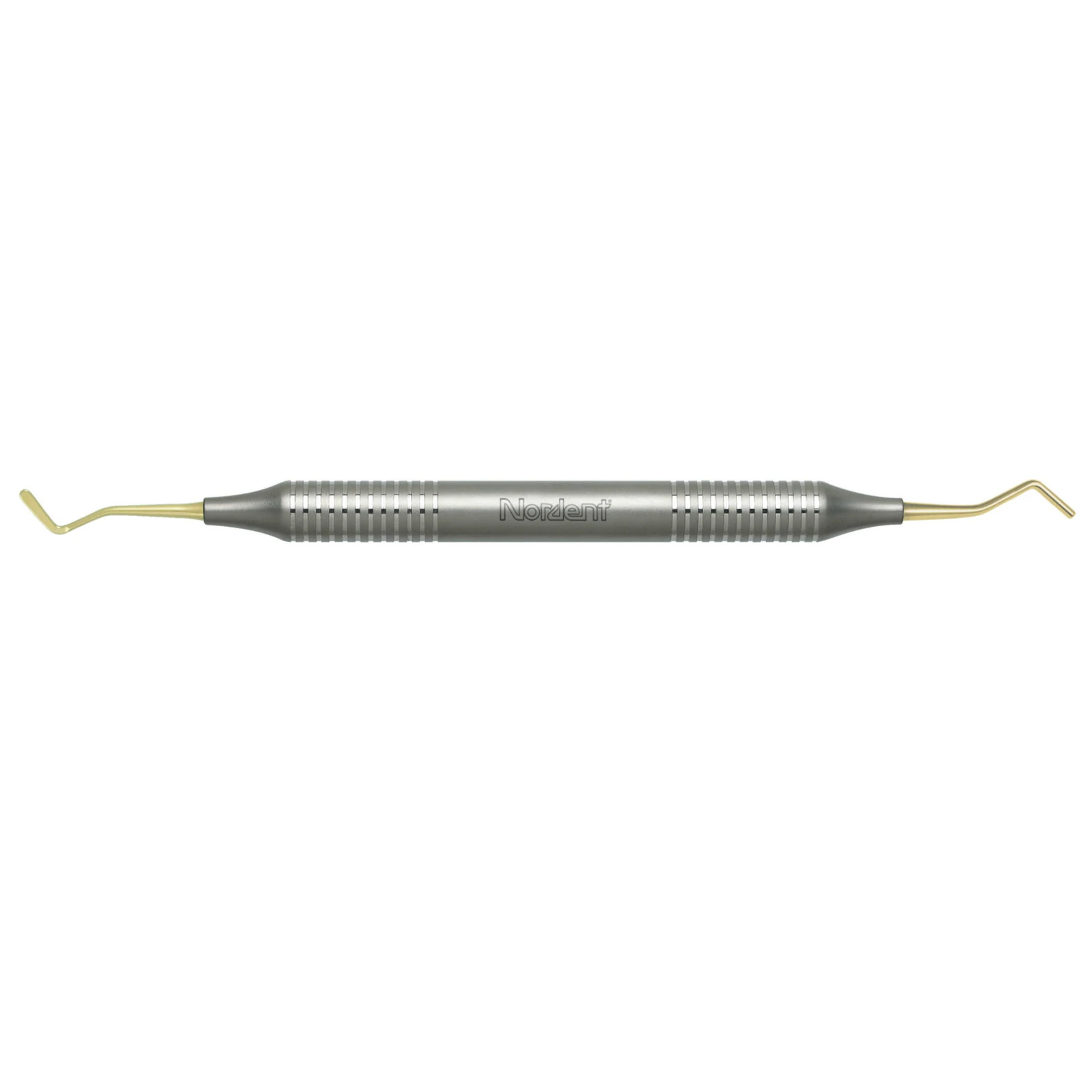 Nordent Composite Placement Instrument #53, Paddle/Anatomical Burnisher, Titanium Nitride Coated, DuraLite Round Handle, Double End
