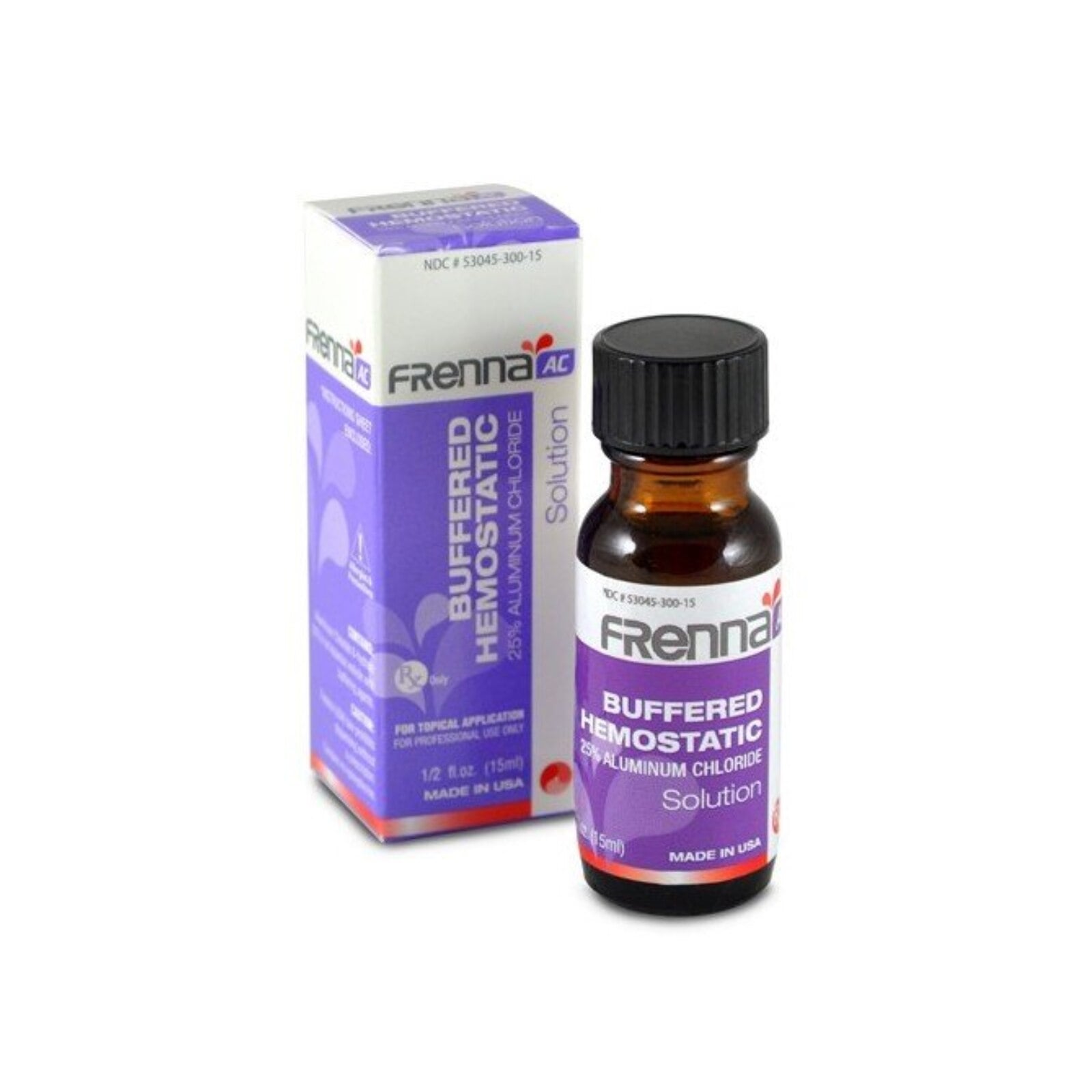 FRENNA-AC 25% Aluminum Chloride Hemostatic Solution, 15mL Bottle