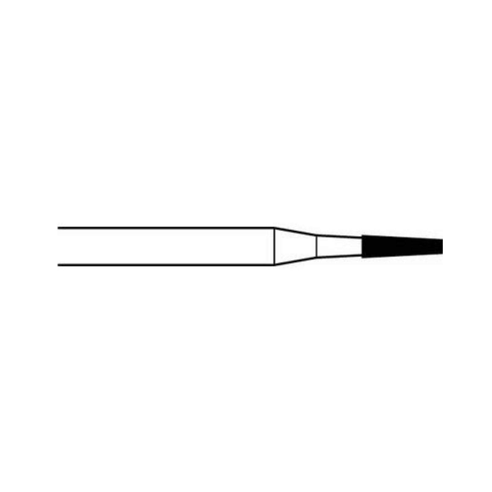 Midwest Once Sterile Carbide Bur FG #169L, Tapered Fissure, 0.9 mm, 25/Pkg, 314245