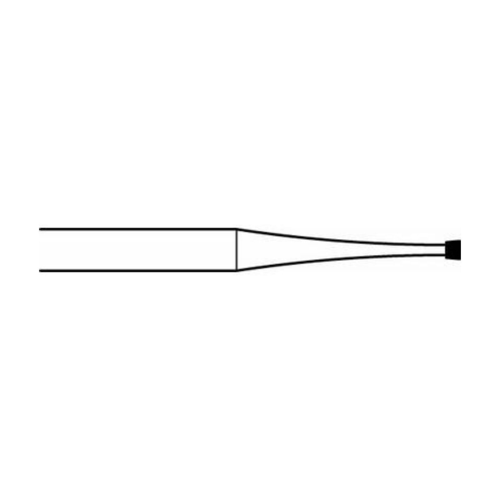 Midwest Once Sterile Carbide Bur, Tapered Fissure #35, Friction Grip Short Shank, 1.0 mm Diameter, 25/Pkg, 314411