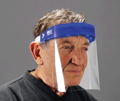 Dynamic Disposables Traditional Full-Face Shields, Clear, 24/Box