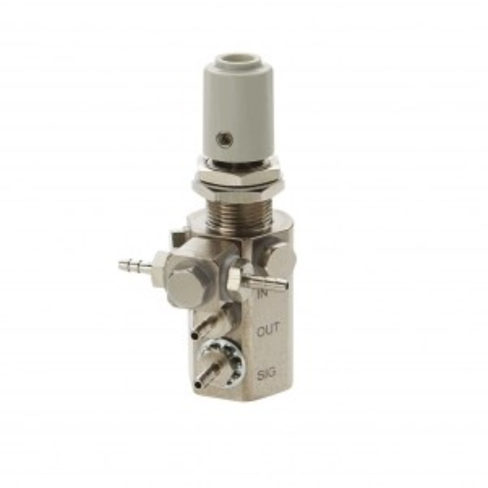 DCI International Water Relay Combo Valve with Gray Knob and Double Barb Swivel