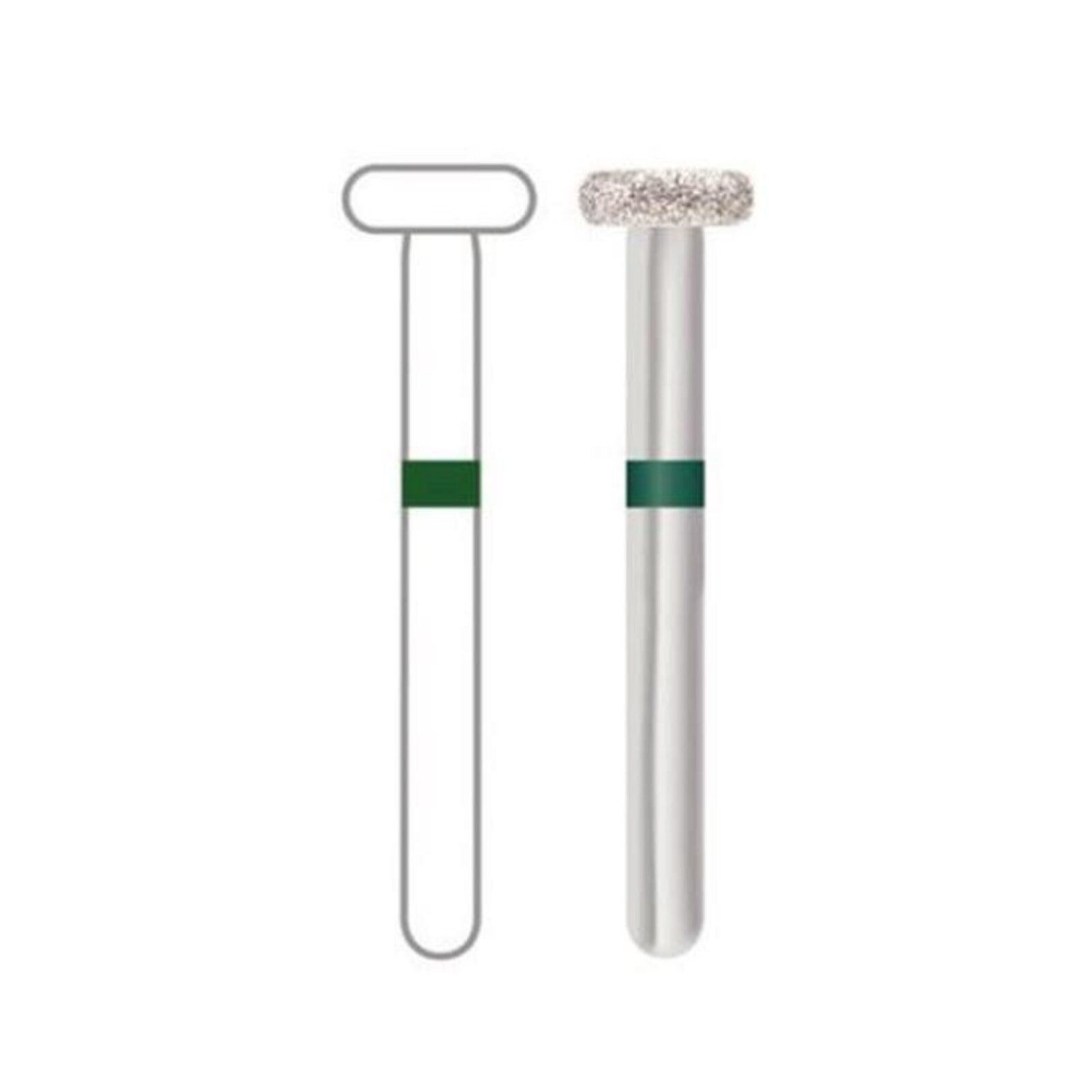 Midwest #909/040 Ultra Coarse Multi-Use Diamond Rounded Edge Wheel FG, Friction Grip, 5/Pack (2909UC040)