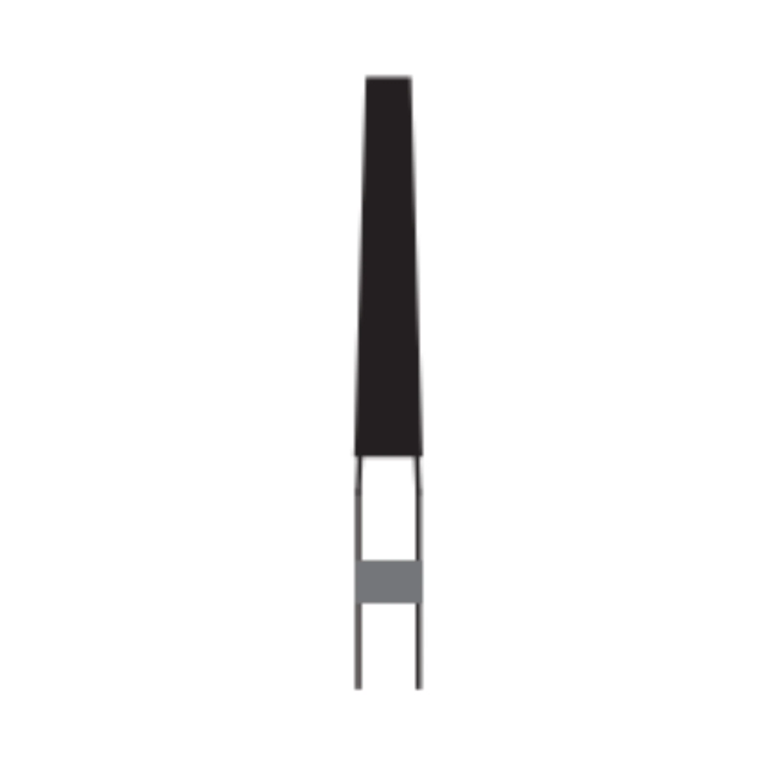 Midwest ONCE Sterile Diamond Bur 848-018M, Medium Grit, Taper Flat End, Friction Grip, 1.8 mm Diameter, 10.0 mm Length, 25/Pk