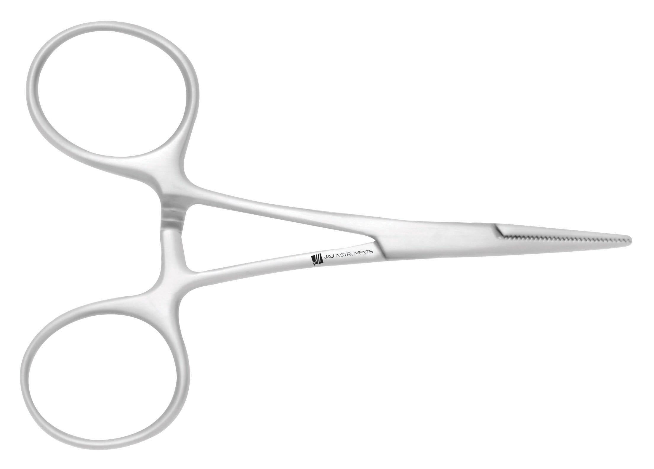 Mosquito Forceps, 3.5" Straight, Stainless Steel, Serrated Tips