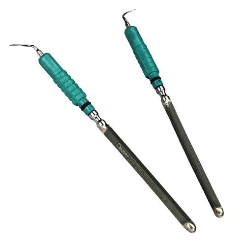 Cavitron FSI-SLI Focused Spray Slimline Ultrasonic Insert, 25 kHz, 10L/10R Assortment, Light Green Grip, 2/Pack, 80400