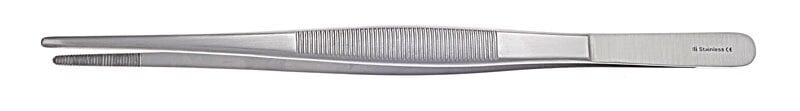 Dressing Forceps, 8" Serrated, Stainless Steel