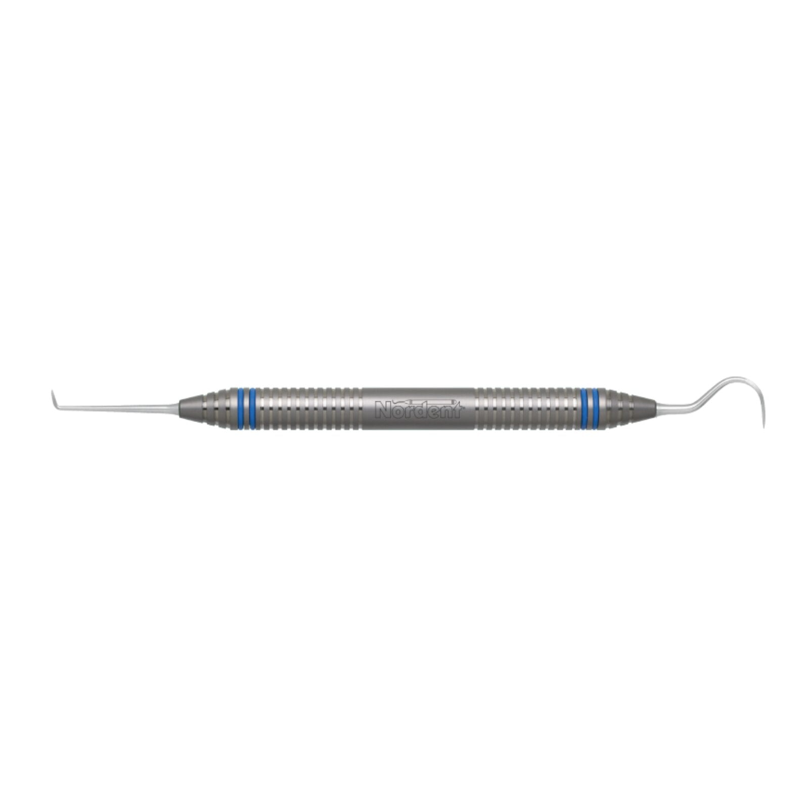 Nordent XDURA® Double-Ended Scaler, Anterior Jaquette/Sickle Goldman Fox #21S-Towner #U15, DuraLite® Round Handle, RENS21S-U15