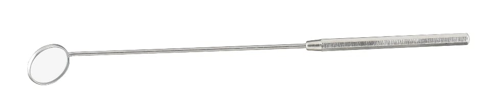 Miltex Laryngeal Mirror with Handle #3, Stainless Steel, Autoclavable