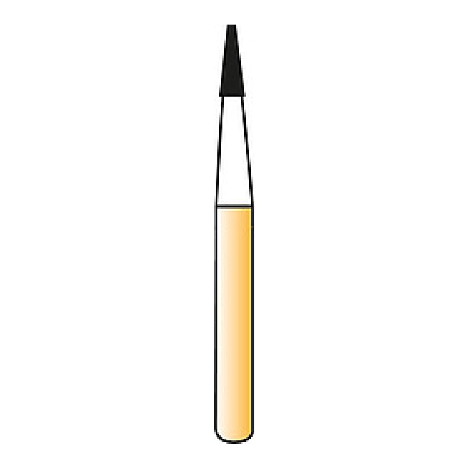 Alpen Carbide Trimming & Finishing Bur, Tapered 12-Flute, Friction Grip, #7114, 0.9 mm Diameter, 5/Pkg
