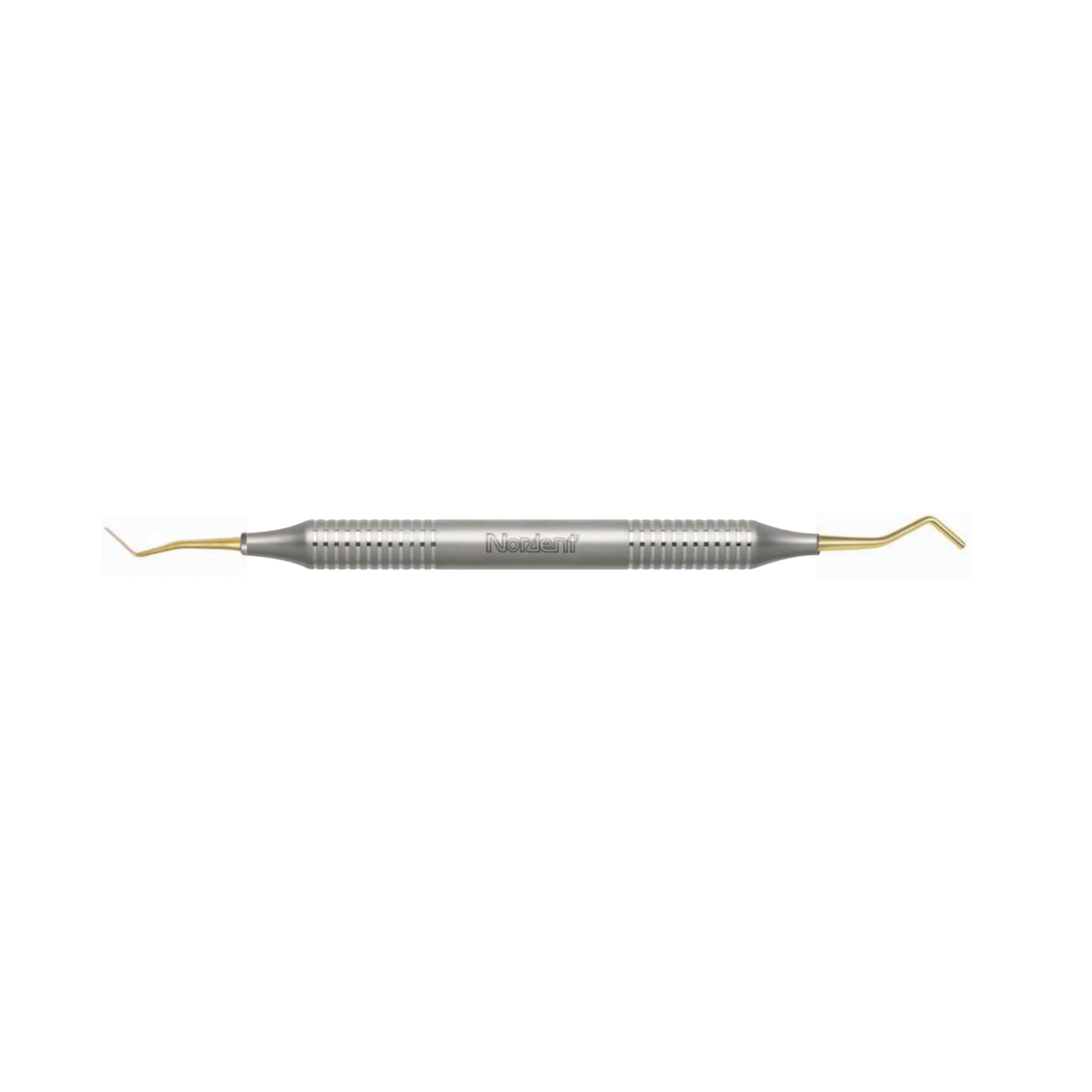 Nordent Composite Placement Instrument #56, Paddle/Condenser, Titanium Nitride Coated, Double End, DuraLite® ColorRings™ Handle, Stainless Steel