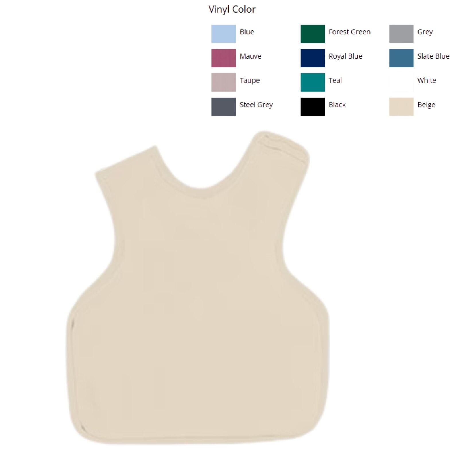 Palmero X-Ray Child Pano Dual Apron, No Collar, .3mm Lead Vinyl, Steel Gray