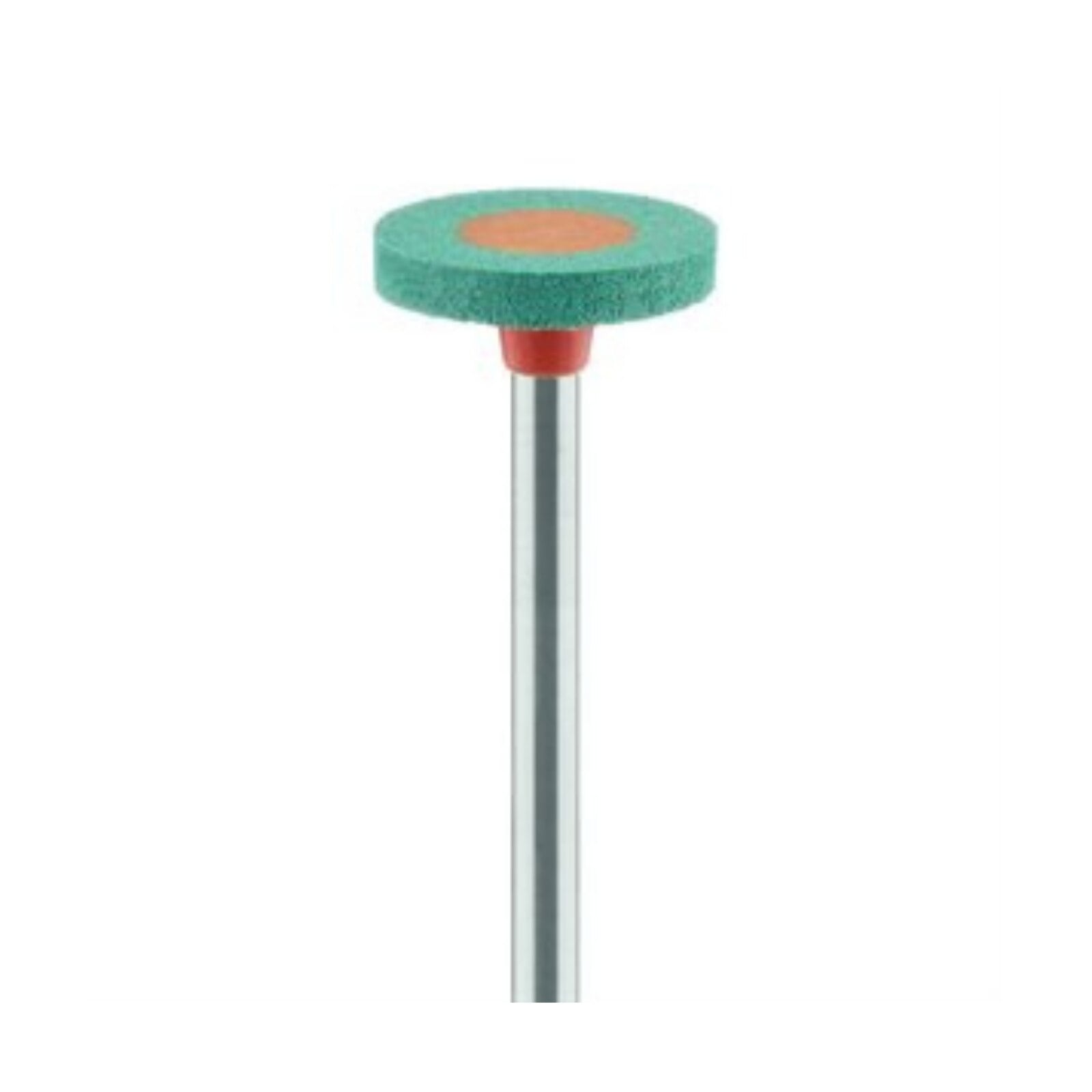 Meisinger Diamond Flexible Polisher for Porcelain and Ceramics, Wheel with Collar, Coarse, Green/Orange, RA Latch, 11.0 mm, 2/Pkg, 9749G