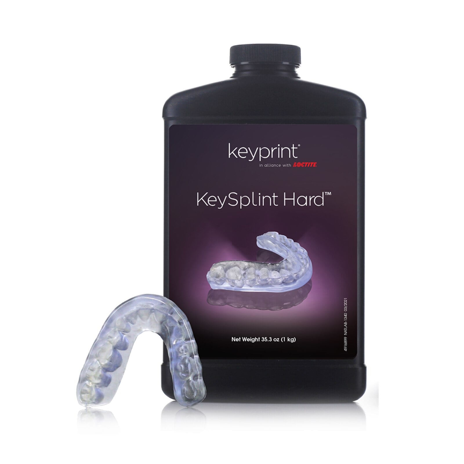 KeySplint Hard 3D Printing Resin, 1kg, Pink
