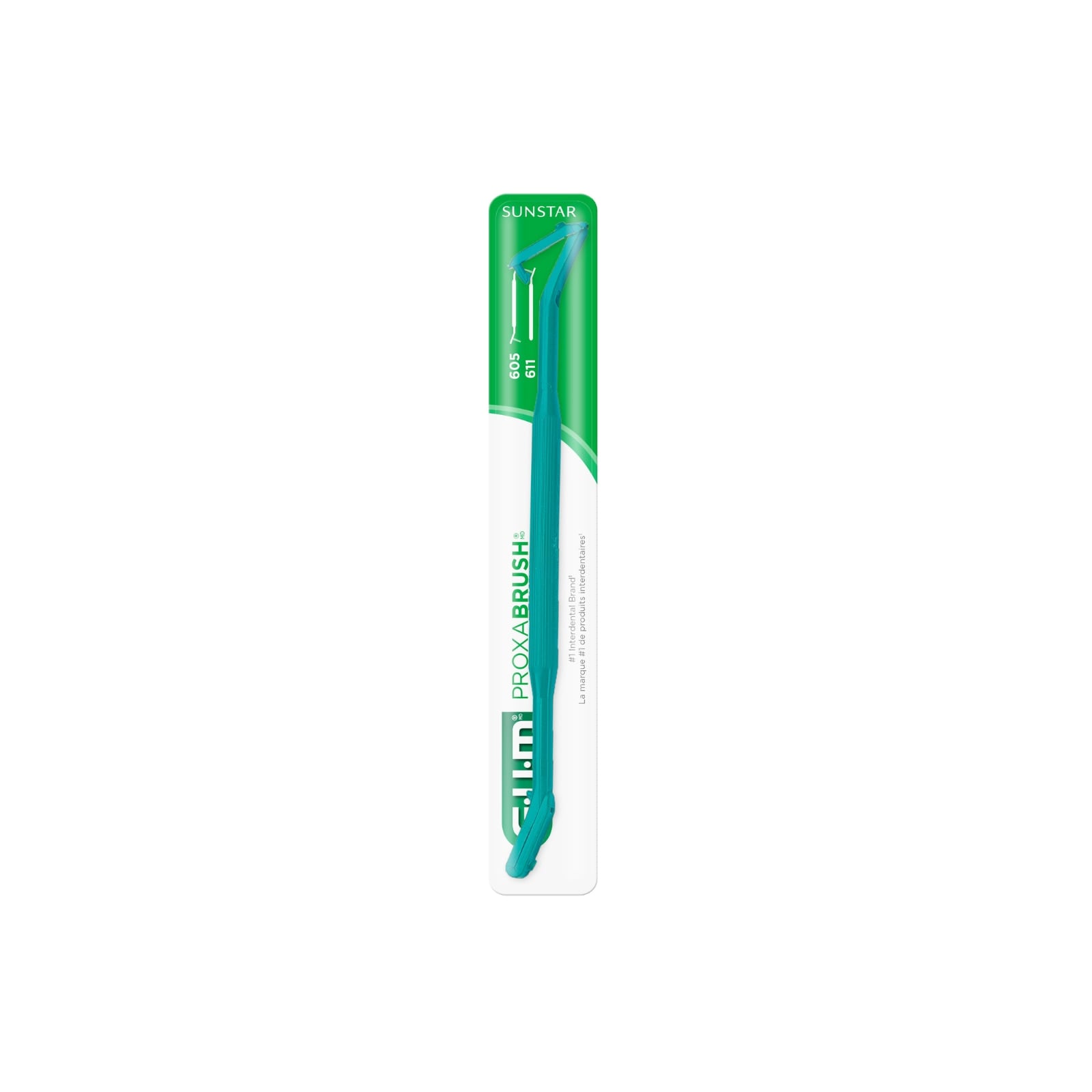 GUM Go-Betweens Proxabrush Cleaner Dual-Ended Handle, 12/Box, 605PE