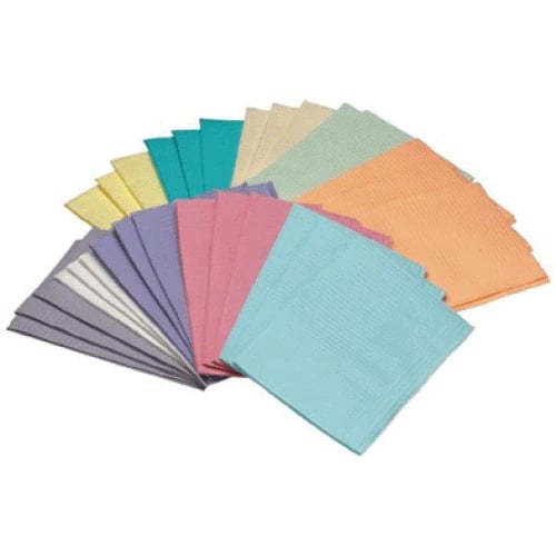 The Essentials 3+1 Ply Patient Bibs, 13x18, Lavender, 500/Case