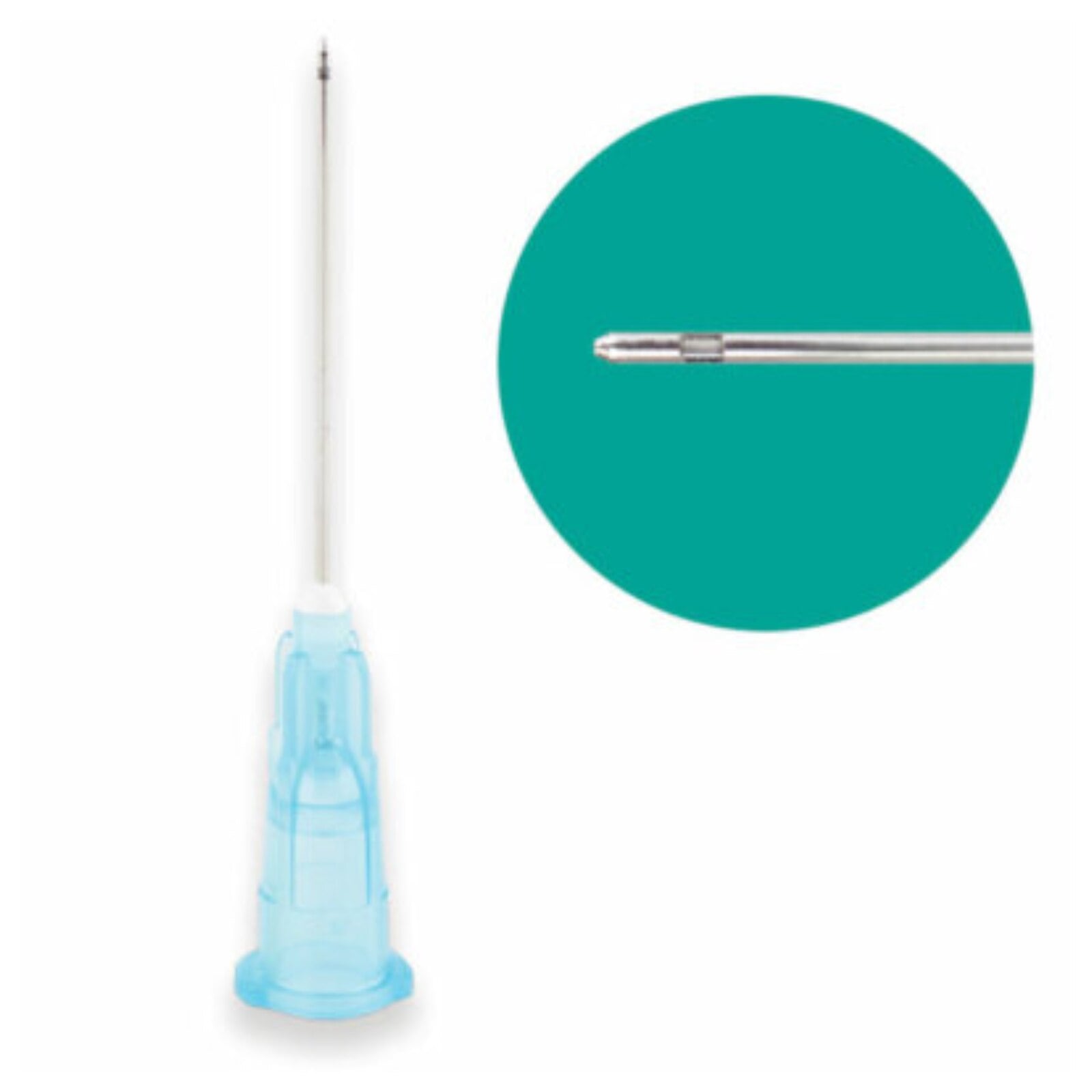 Plasdent PROBEVAC Irrigation Pre-Tipped Syringes, 23ga Closed-End Blue, 100/Pk