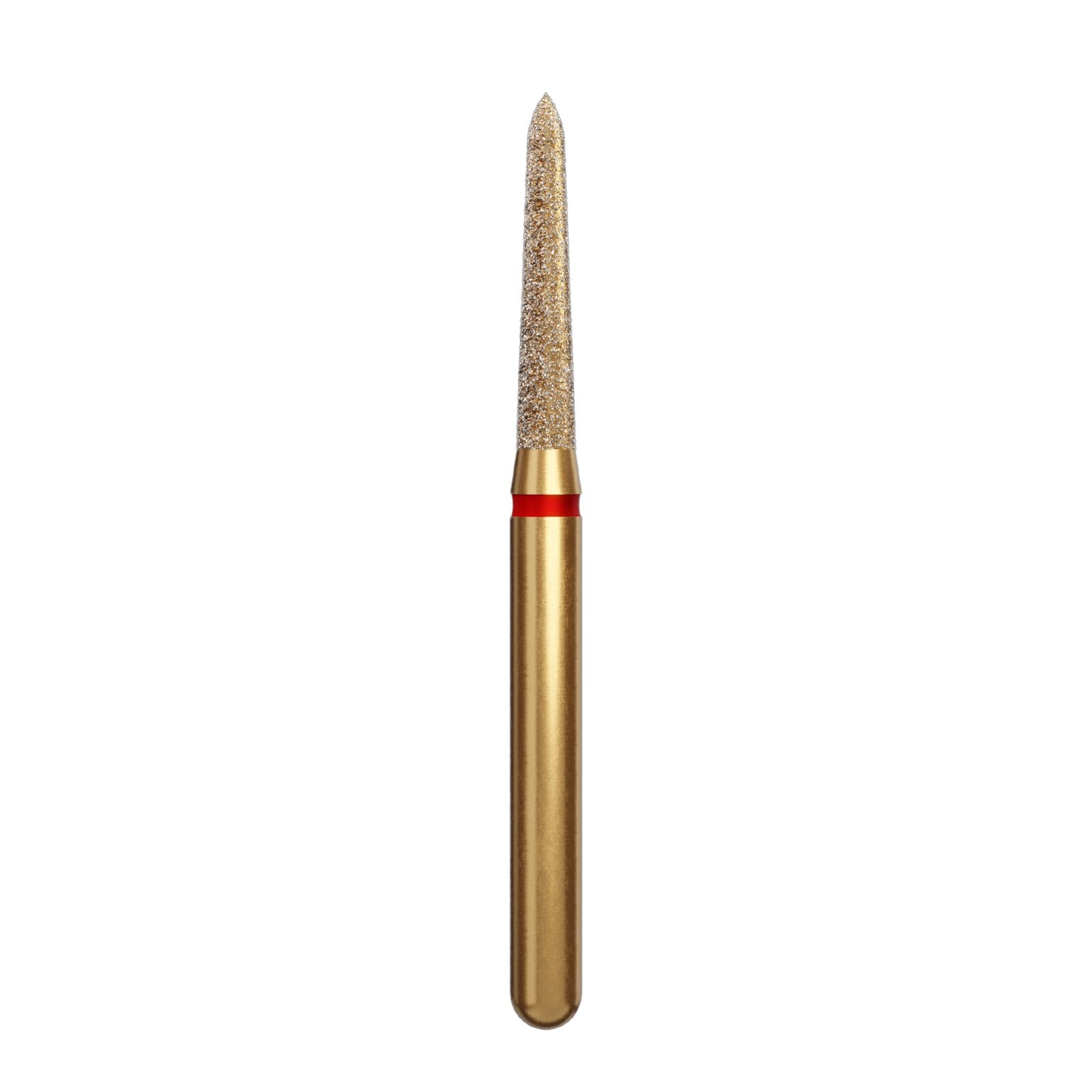 Alpen Multi-Use Diamond FG #878K-014 Curettage Pointed Taper, Fine Grit, Red Ring, 1.4mm, Pack of 5