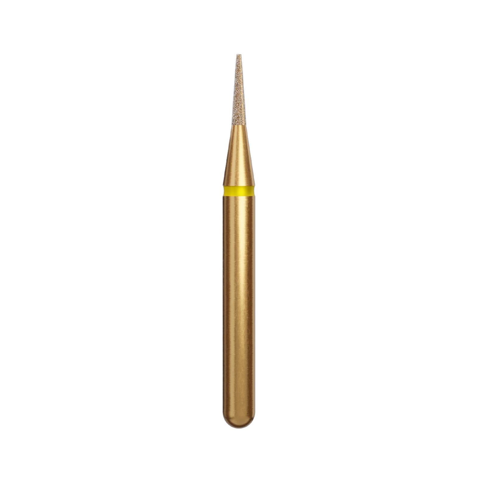 Alpen Multilayer Diamond Bur FG 853-008 XF, Extra Fine, Flame Shape, Friction Grip, 5/Pk