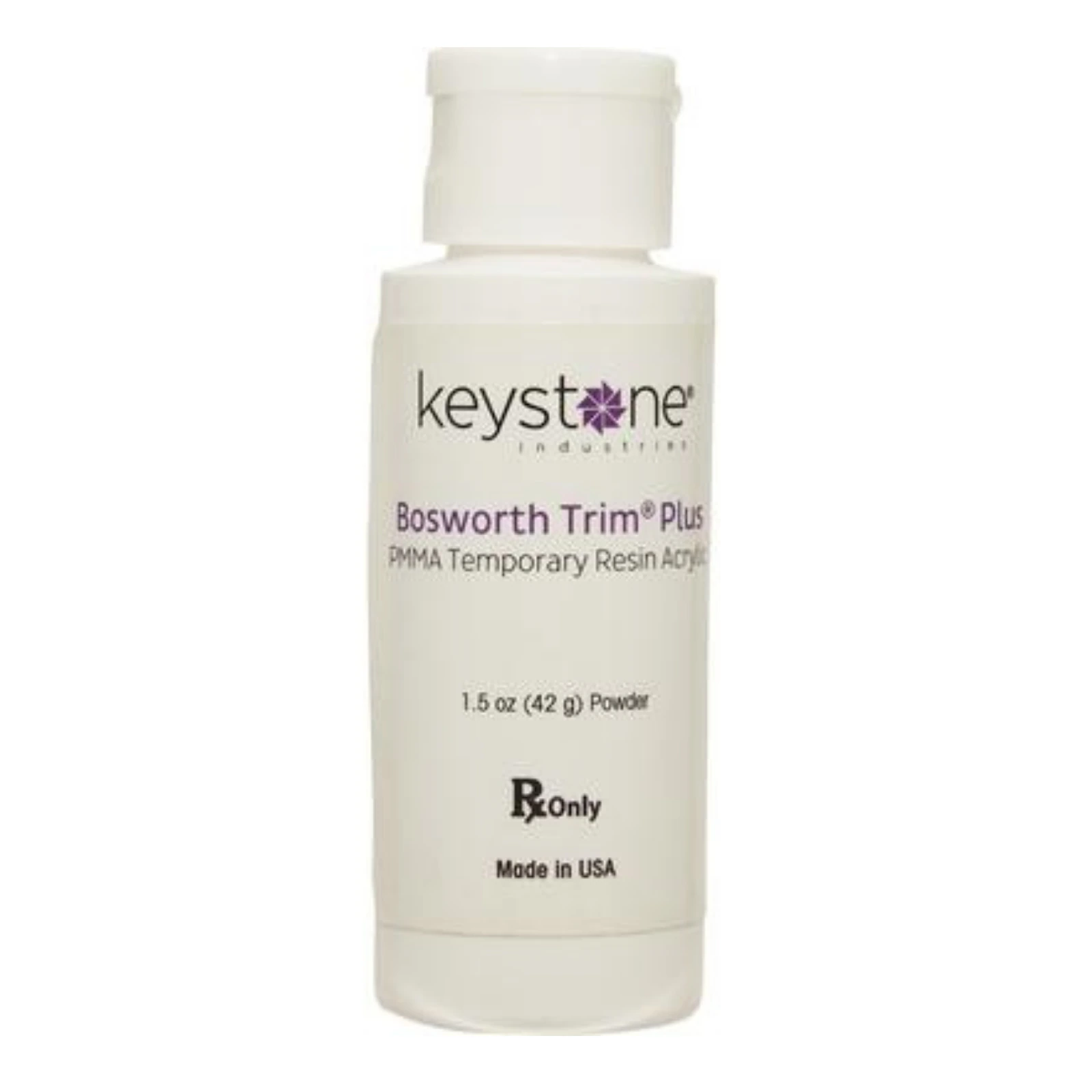 Keystone Trim Plus Self-Curing Acrylic Powder, Shade 59 Fast Set, 1.5 oz