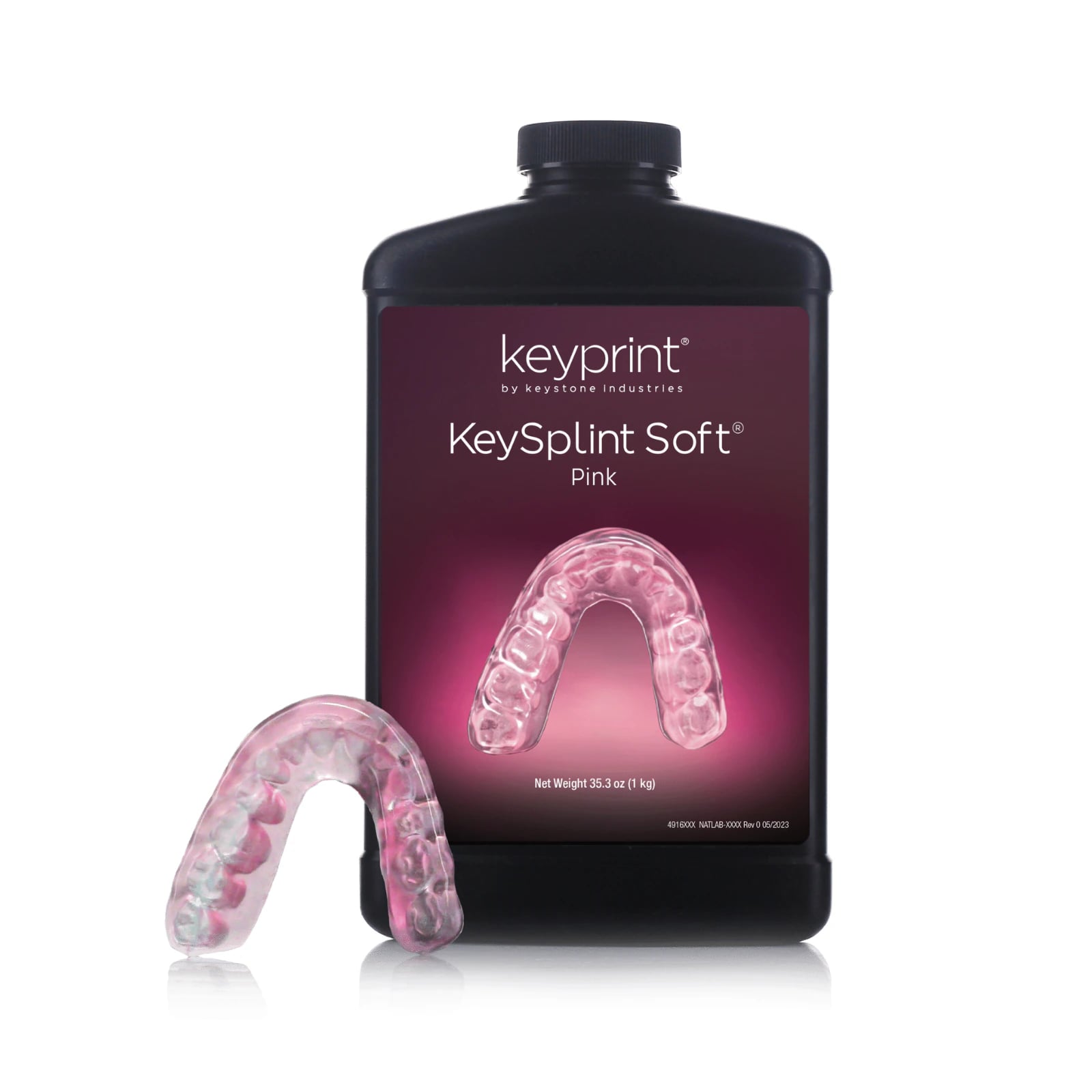 KeySplint Soft 1kg 3D Printing Resin, Pink (Keystone)