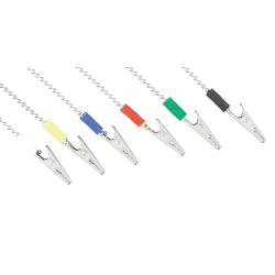 Miltex Instrument Bib Clip Chain, Assorted Colors, 6/Pk