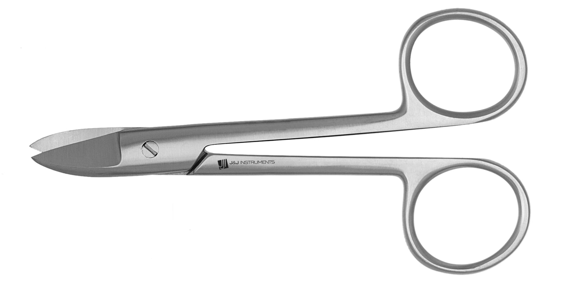 Crown Scissor 4.5" Curved, Stainless Steel