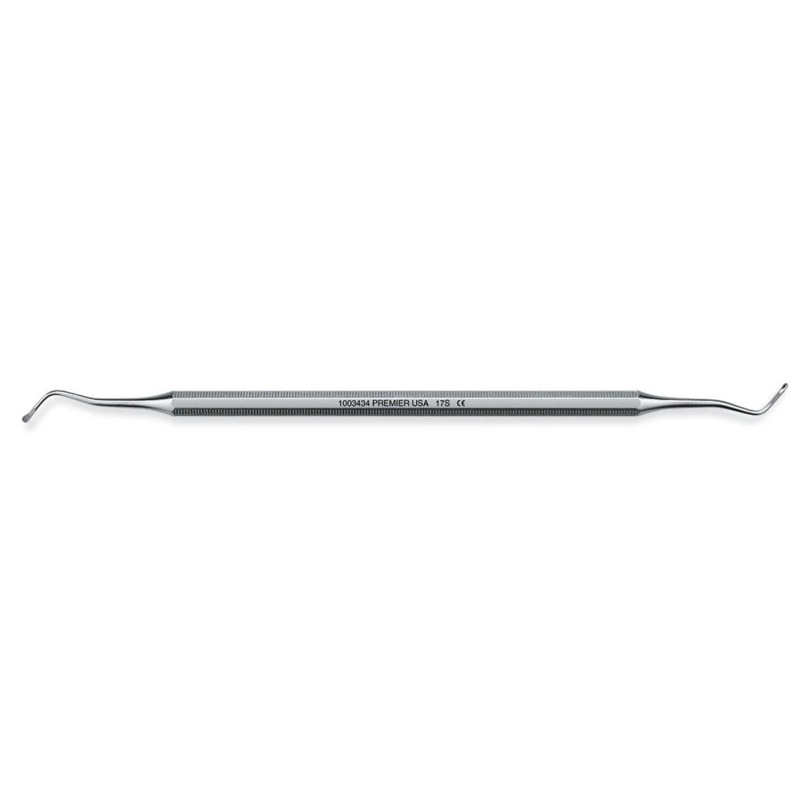 Premier Dental Products Excavator DE #18S, Double End, Octagonal Handle