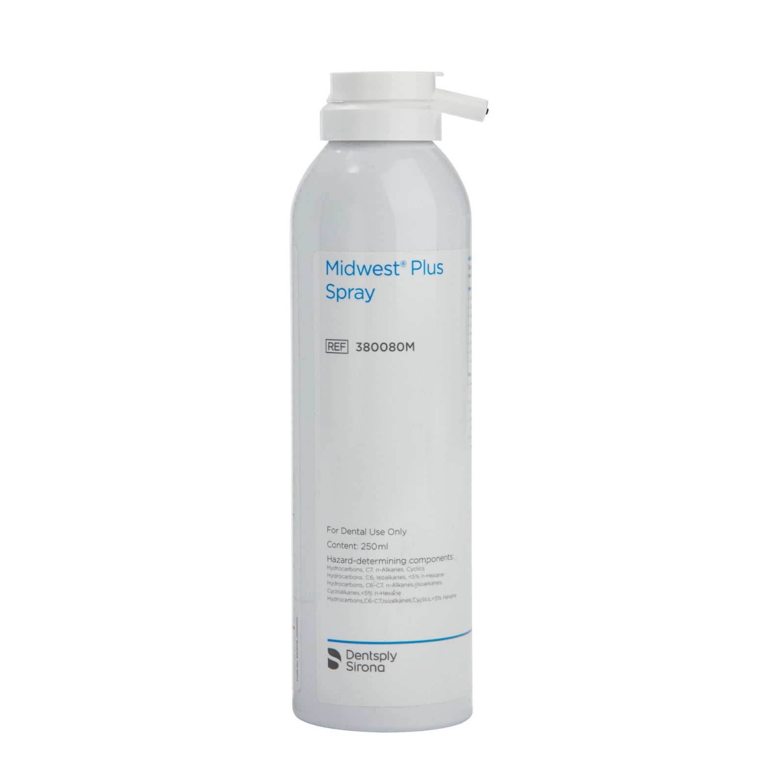 Midwest Plus Aerosol Spray, 250 ml, Heat-Tolerant Handpiece Cleaner & Lubricant, 380080M