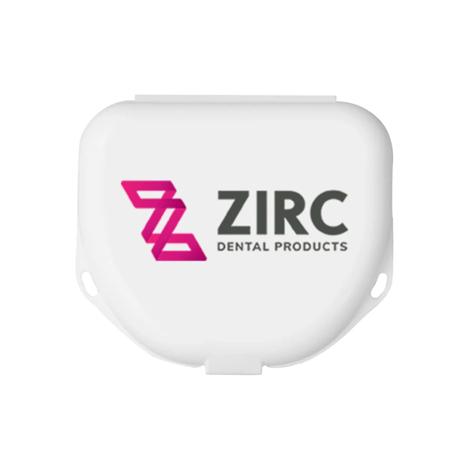 Zirc Imprinted Retainer Box, 1" Deep, White, 144/Pack, 25V500A