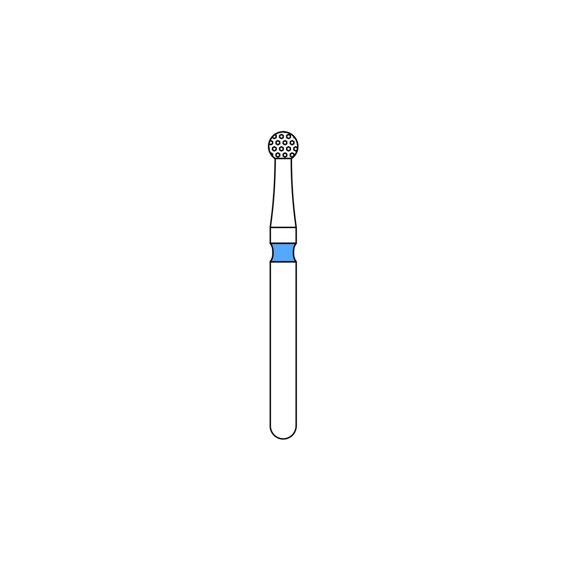 PRIVA Diamond Burs FG 801-018M, 5/Pk