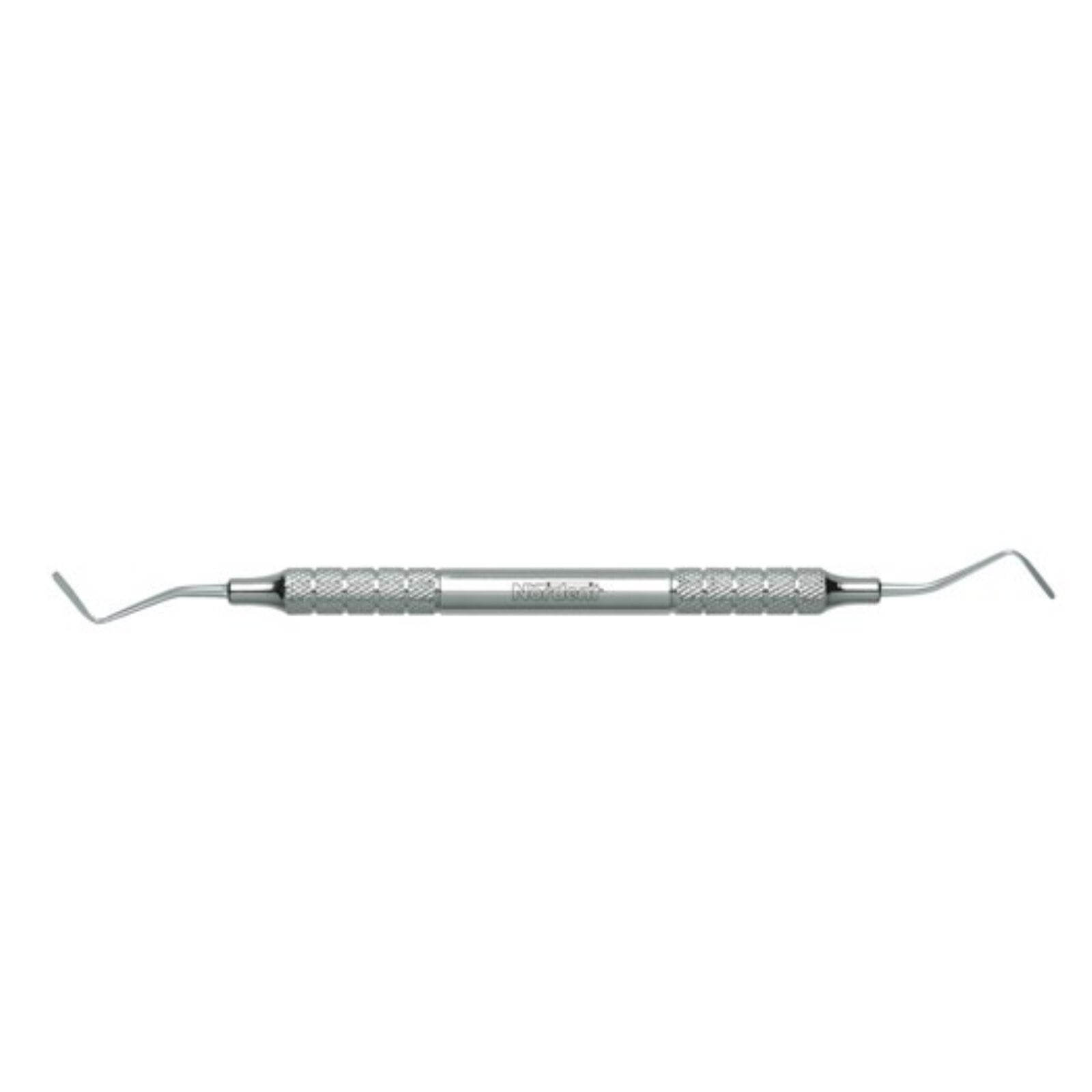 Nordent Gingival Cord Packer, Double End, Plain (Smooth), 45 Degree Offset Blades, Medium Round Handle, #N113