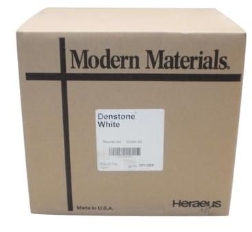 Kulzer Modern Materials Denstone White Type III Lab Stone, 25 lb Box, 50046172