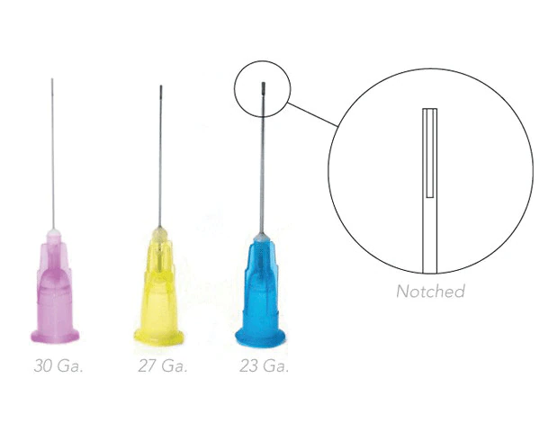 Monoject Endodontic Irrigation Needle, 27G x 1-1/4", Blunt, Sterile, Single-Use, 25/Box