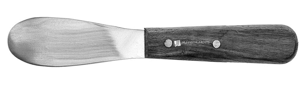 House Brand Plaster Spatula #11R, 3 1/2" Flat, Stainless Steel with Wooden Handle